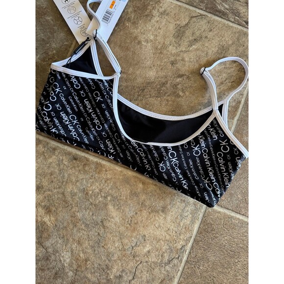 Calvin Klein Logo Bikini Swim Top Size Small - Picture 6 of 8